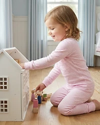 Motette Toddler Girls Ballet Stripe Pajama Set