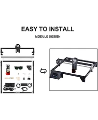 Zachvo 10W Laser Engraver Cutter with 15.7in x 15.7in Area, Dual-Beam & Touchscreen