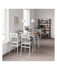Gaomon Kitchen Table Dining Table Set For 4 Modern Industrial Kitchen Table and Chairs for Dining Room, Home Office