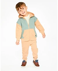 Deux par Toddler Boys Hooded French Terry Cardigan