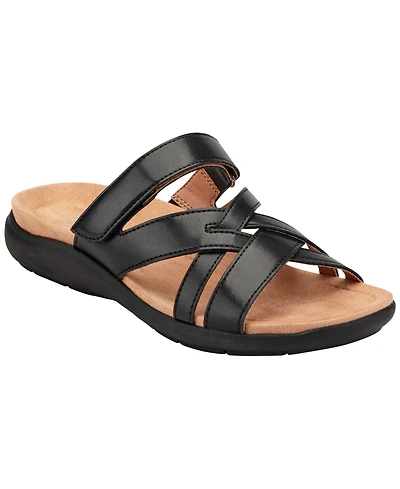 Easy Spirit Women's Waylin Strappy Flat Slip-On Sandals