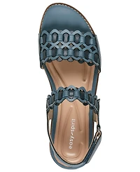 Easy Spirit Women's Warna Woven Flat Slingback Sandals
