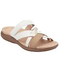 Easy Spirit Women's Waylin Strappy Flat Slip-On Sandals
