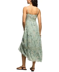 Lucky Brand Women's Tiered V-Neck Midi Dress