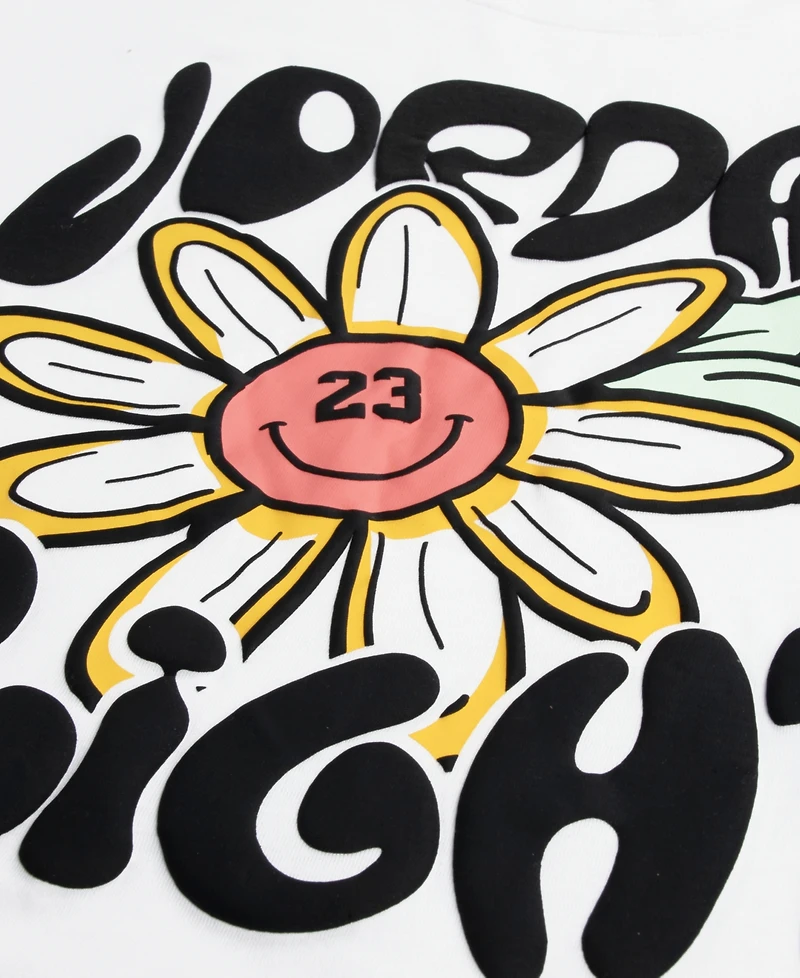 Jordan Girls' 7-16 Flower Flight Crewneck T-Shirt