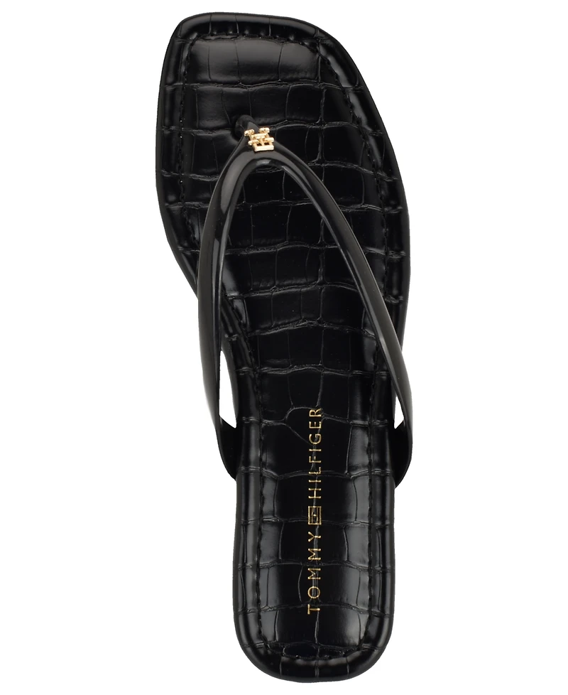 Tommy Hilfiger Women's Vela Jelly Flat Thong Sandals