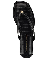 Tommy Hilfiger Women's Vela Jelly Flat Thong Sandals