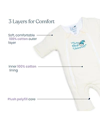 Baby Merlin's Magic Sleepsuit Girls Sleepsuit, Cotton Transition Swaddle, Yellow 6-9 months