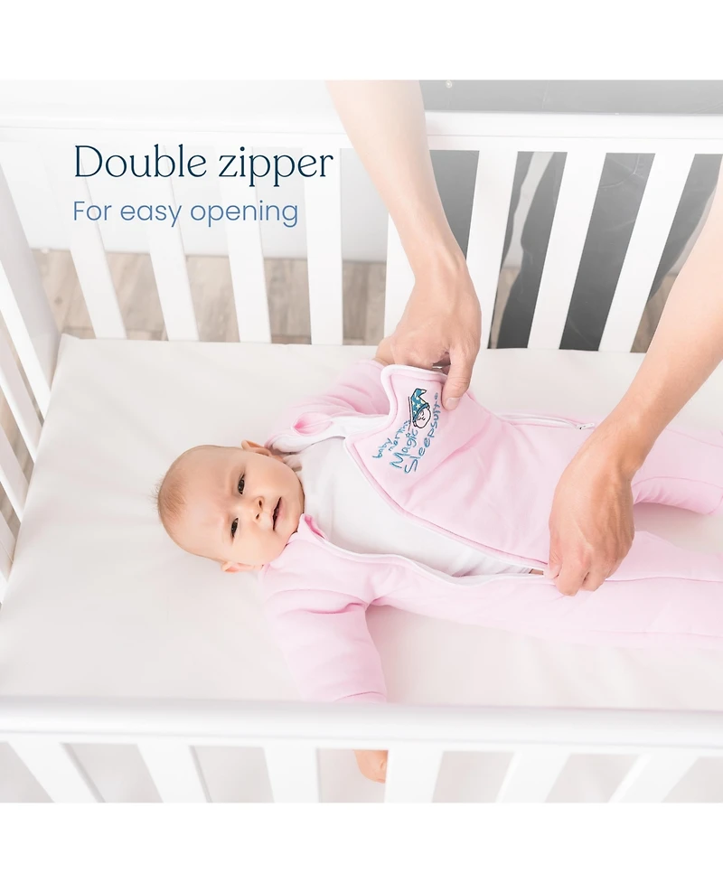 Baby Merlin's Magic Sleepsuit Girls Sleepsuit, Cotton Transition Swaddle, Yellow 6-9 months