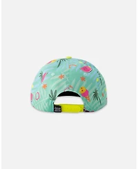 Deux par Girl Cap Beach Print - Toddler|Child