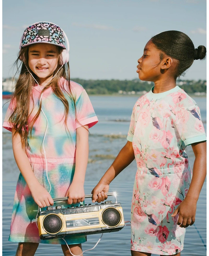 Deux par Deux Baby Girls Cap Black Animal Print