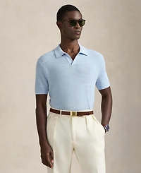 Polo Ralph Lauren Men's Short-Sleeve Textured Sweater Shirt