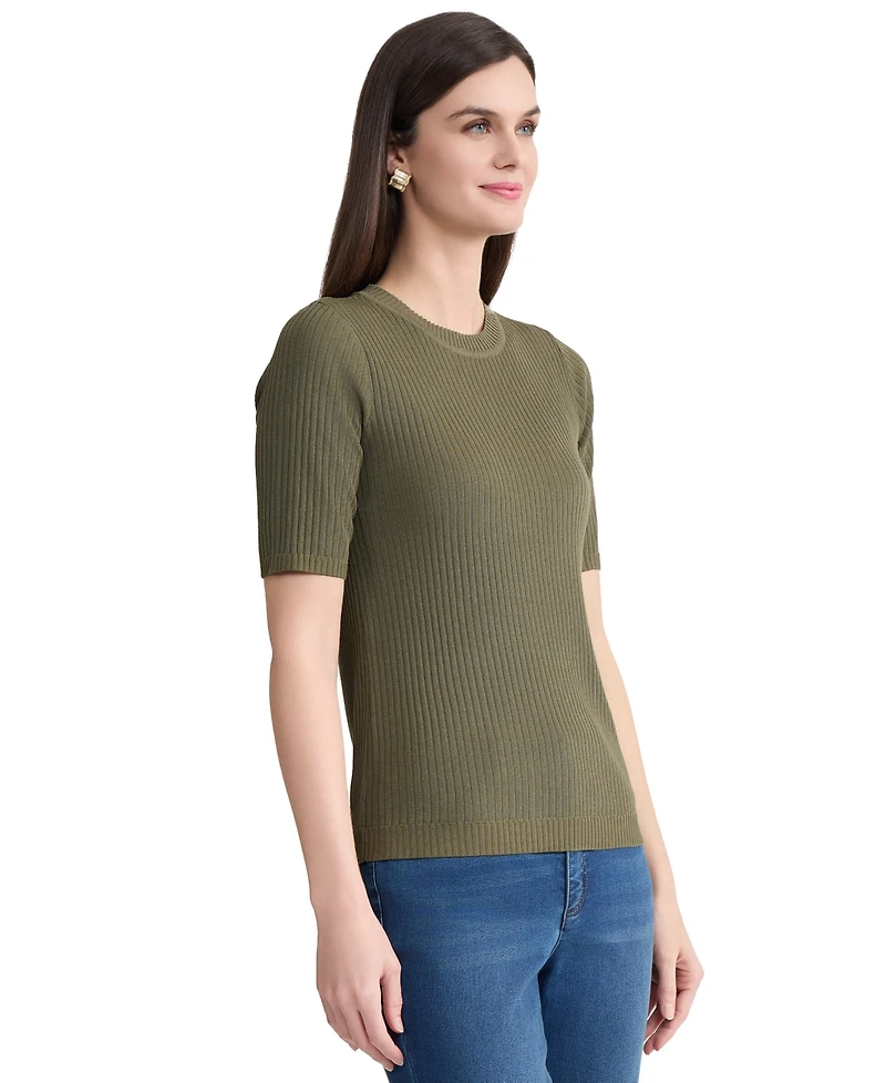 Jones New York Women's Sutton Crew Neck Top
