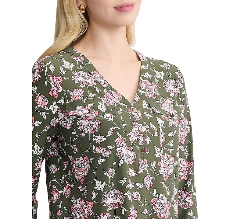 Jones New York Women's Long-Sleeve Top