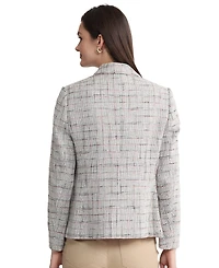 Jones New York Women's Faux Double Breasted Tweed Jacket