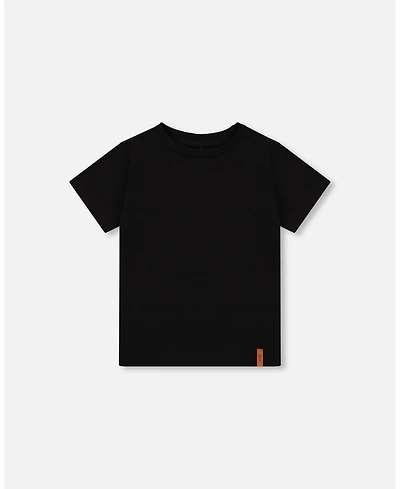 Deux par Boy Cotton Jersey T-Shirt Solid - Child