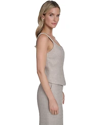 Calvin Klein Women's Zip-Front Novelty Vest