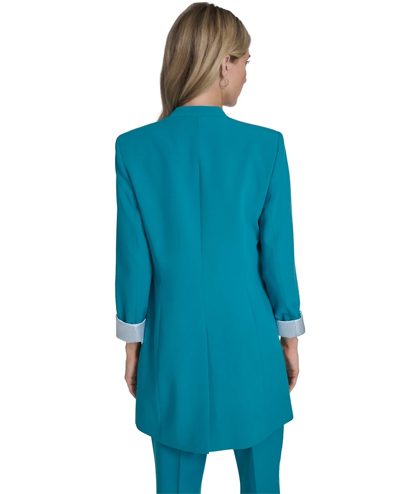 Calvin Klein Women's Open-Front Roll Back Cuff Jacket