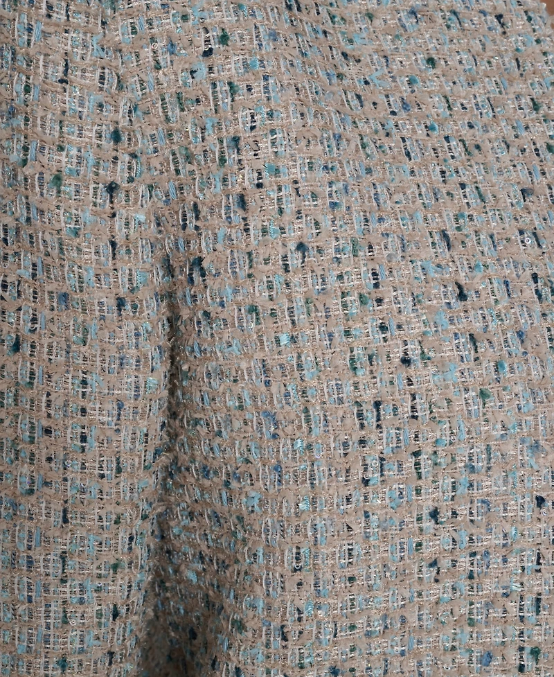 Calvin Klein Women's Tweed Open-Front Jacket