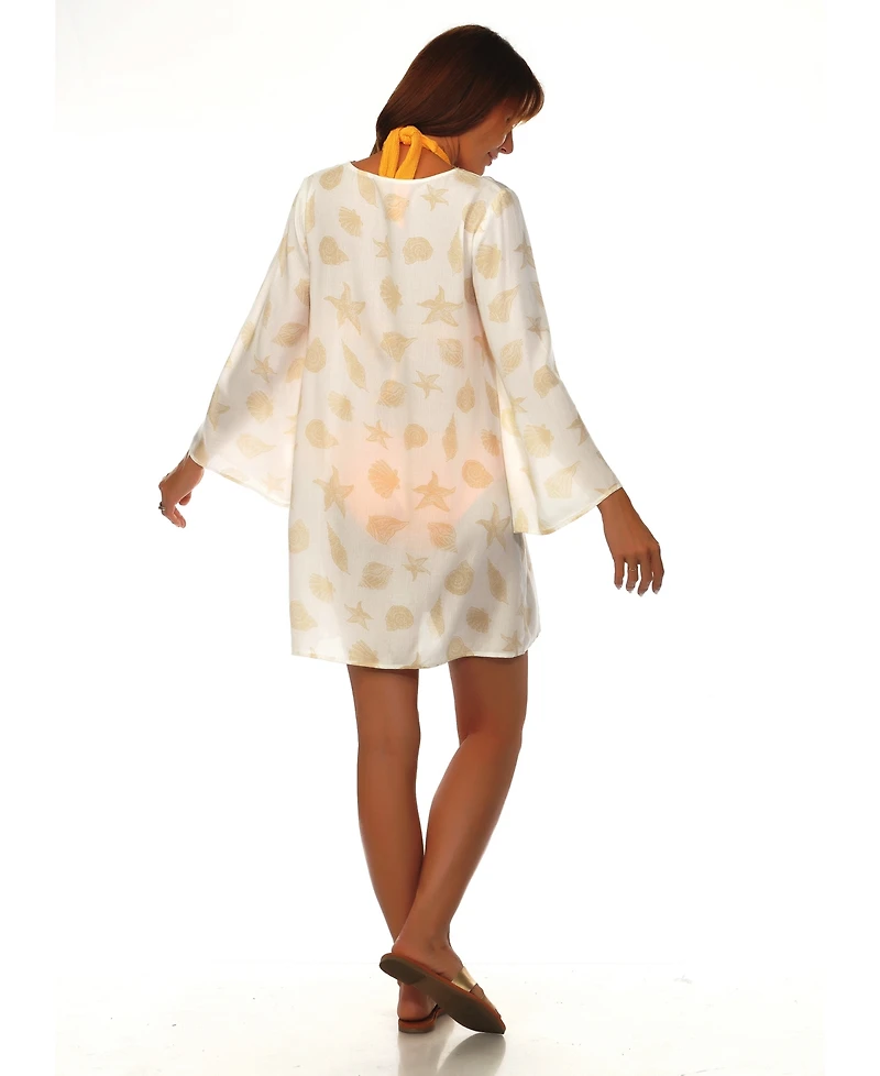Raviya Women's Printed Tunic Cover-Up
