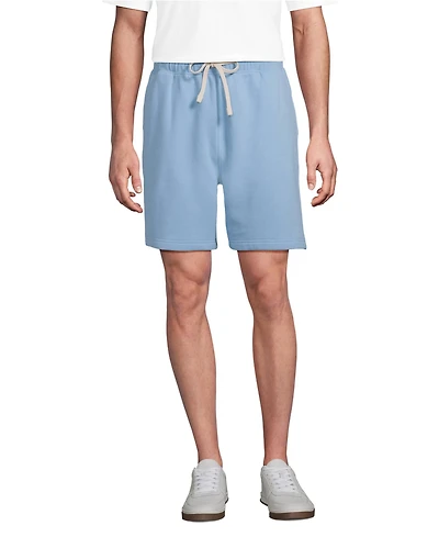 Lands' End Men's Serious Sweats Sweatshort with Zip Pocket