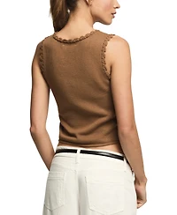 Lucky Brand Women's Lace-Up Sweater Vest