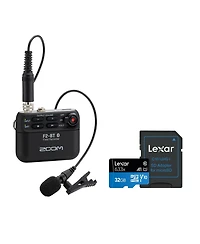 Zoom F2 Bluetooth Field Recorder with 32GB microSD Memory Card