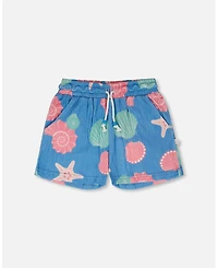 Deux par Toddler Girls Crinkle Jersey Shorts