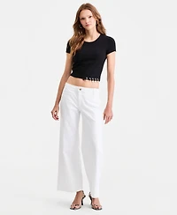 Guess Women's Elisabette Charm Tee