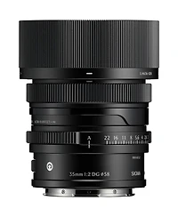 Sigma 35mm f/2 Dg Contemporary Lens for L Mount, Black, Bundle with Software Kit, Cleaning Kit and Cap Keeper