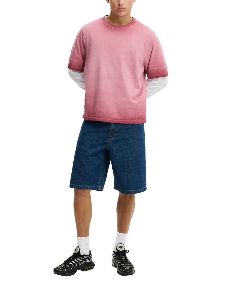 Cotton On Men's Baggy Patch Pocket Denim Shorts