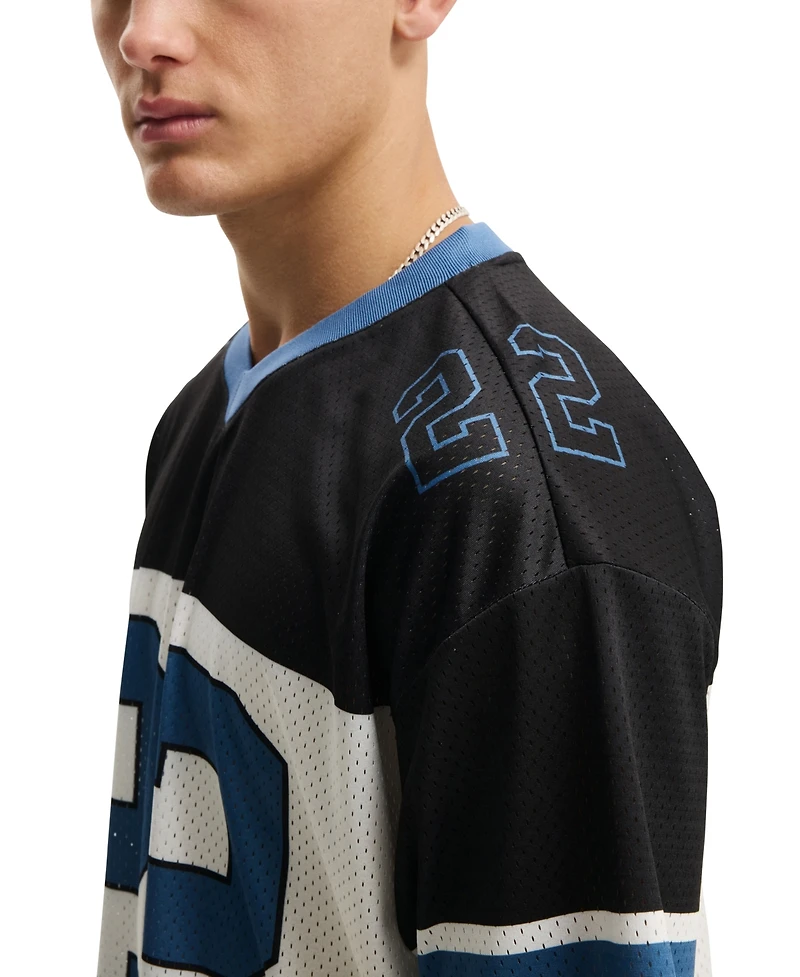 Cotton On Men's Short-Sleeve Football Jersey T-Shirt