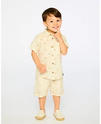 Deux par Baby Boys Poplin Shirt