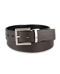 Calvin Klein Men's Reversible Rectangular Buckle Leather Belt