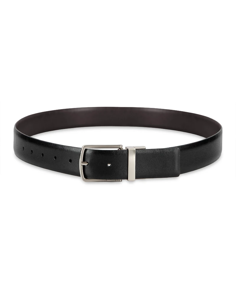 Calvin Klein Men's Reversible Saffiano Leather Belt