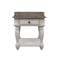Liberty Furniture Industies, Inc Magnolia Manor End Table in Antique White
