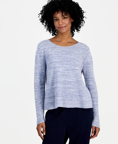 Eileen Fisher Women's Slub-Knit Crewneck Sweater