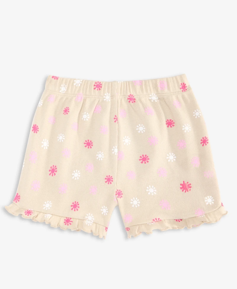 First Impressions Baby Girls' (0-24) Mix & Match Sunny-Print Ribbed Shorts, Macy's Exclusive