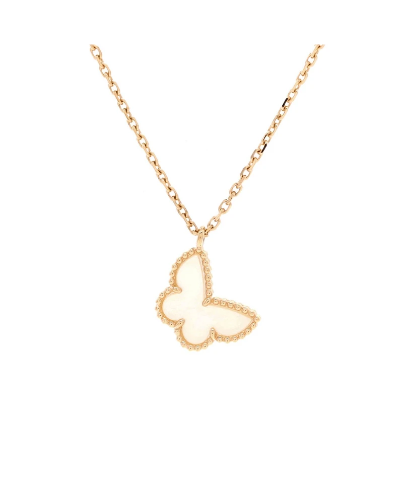Pre-Owned Van Cleef & Arpels Sweet Alhambra Butterfly Pendant Necklace