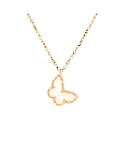 Pre-Owned Van Cleef & Arpels Sweet Alhambra Butterfly Pendant Necklace