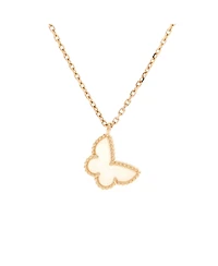 Pre-Owned Van Cleef & Arpels Sweet Alhambra Butterfly Pendant Necklace
