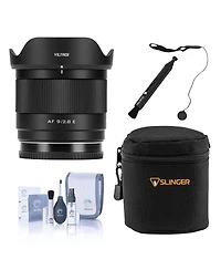 Viltrox Af 9mm f/2.8 Air Lens for Sony E, Bundle with Slinger Soft Case, Cleaning Kit, Lens Pen Cleaner and Cap Keeper