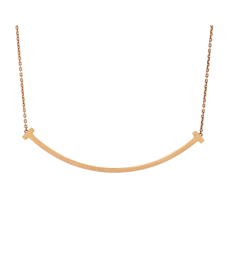 Pre-Owned Tiffany & Co T Smile Pendant Necklace