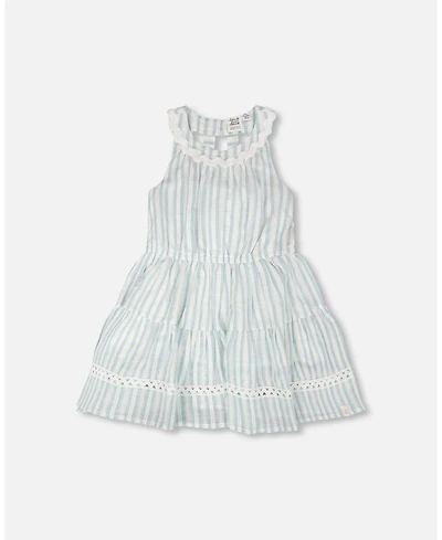 Deux par Big Girls Multi-Tiered Dress Stripes