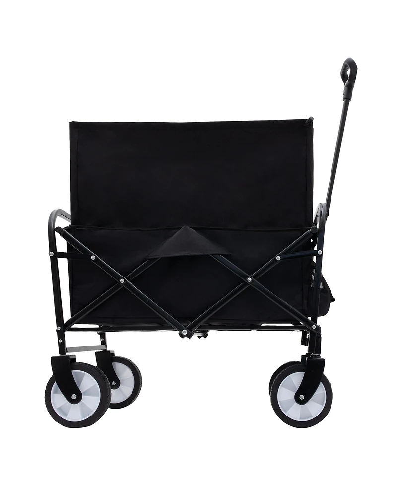 Mondawe Extendable Collapsible Storage Wagon Utility Carts w/ 225LBS Capacity, 360° Wheels
