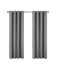 Olivia Gray 100 Polyester 250 Gsm Basket Weave Ian Luxury Jacquard Blackout Grommet Curtain Panel 54 X22 X X22