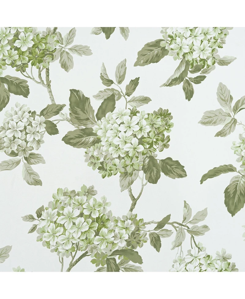 Olivia Gray 100% Polyester 200 Gsm Hydrangea Printed Blackout Grommet Curtain Panel 54" x 90