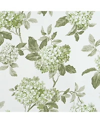 Olivia Gray 100% Polyester 200 Gsm Hydrangea Printed Blackout Grommet Curtain Panel 54" x 90