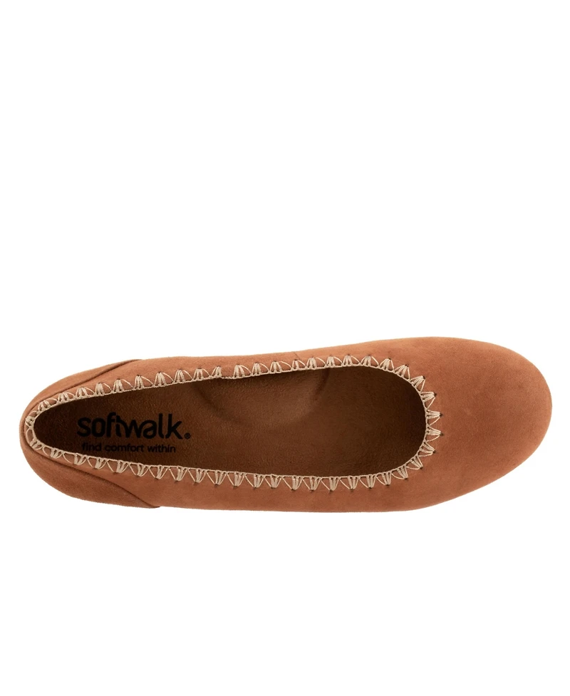 Softwalk Women's Sonoma Embroidery Flat