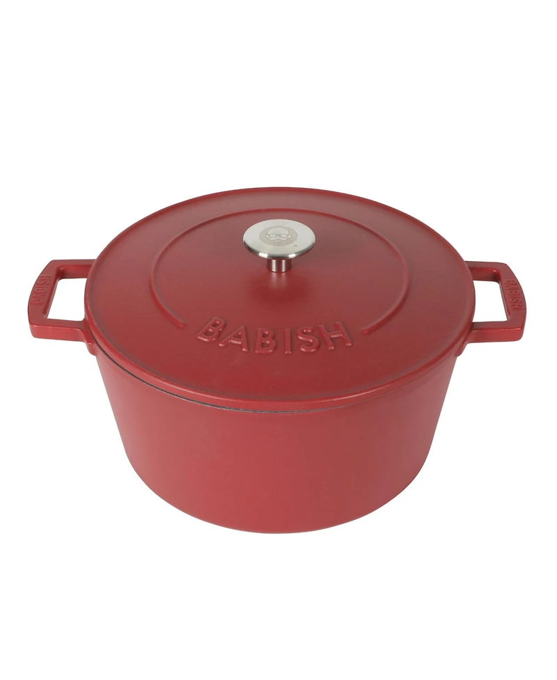 Babish 6 Qt Round Matte Enamel Cast Iron Dutch Oven